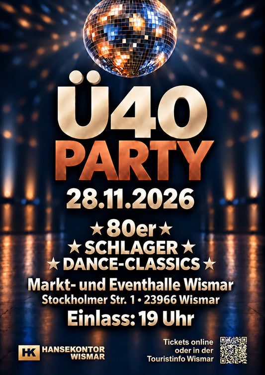 28.11.2026 | Ü40 Tanzparty in Wismar